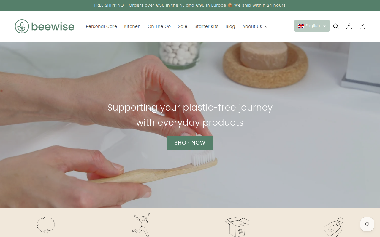 Screenshot van beewiseamsterdam.com