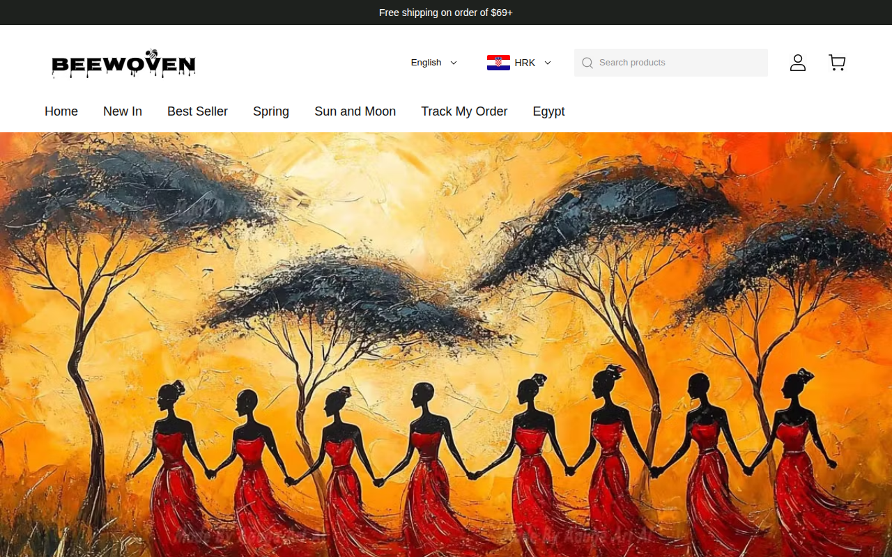 Screenshot van beewoven.com