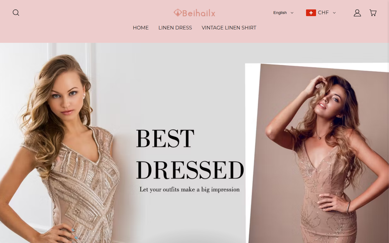 Screenshot van beihailx.com