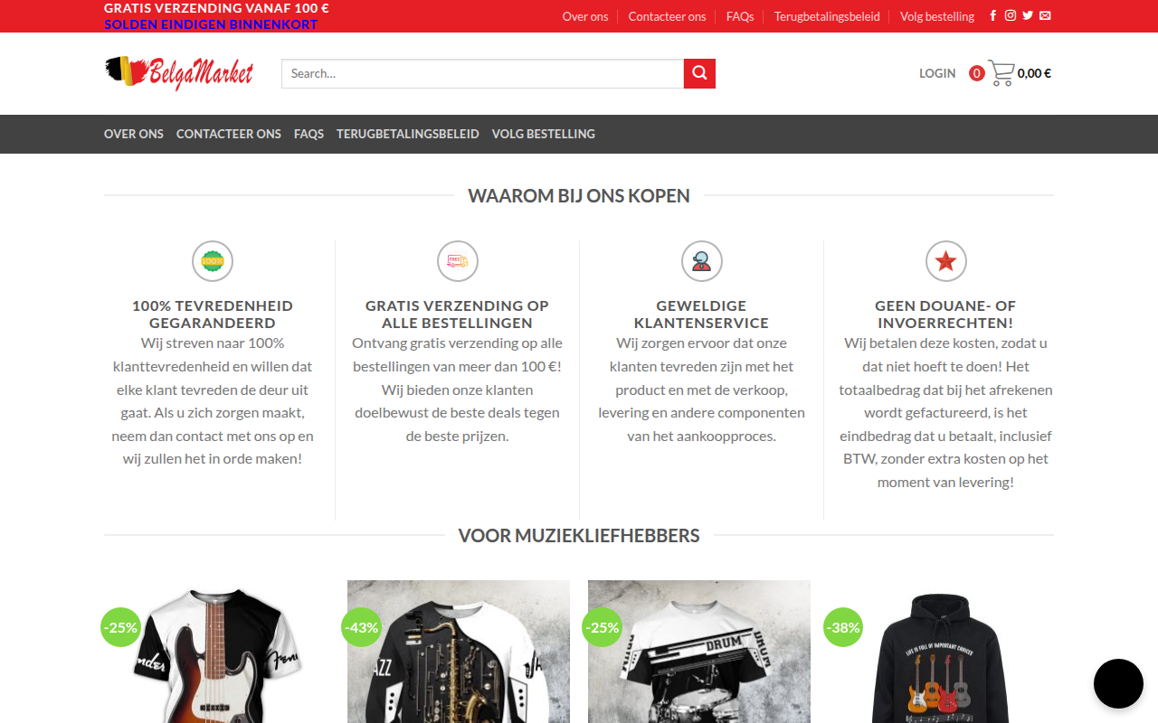 Screenshot van belgamarket.com