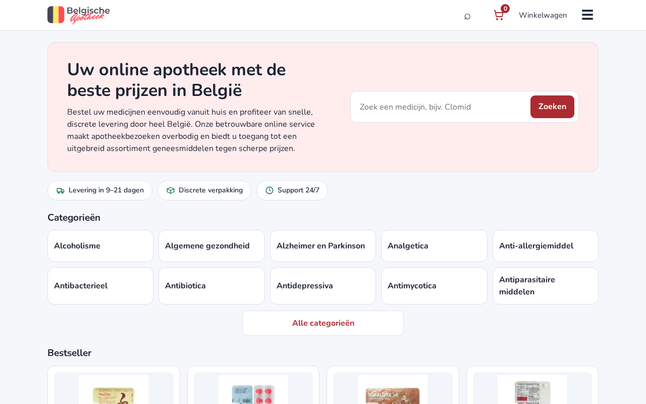 Screenshot van belgianapotheek.com