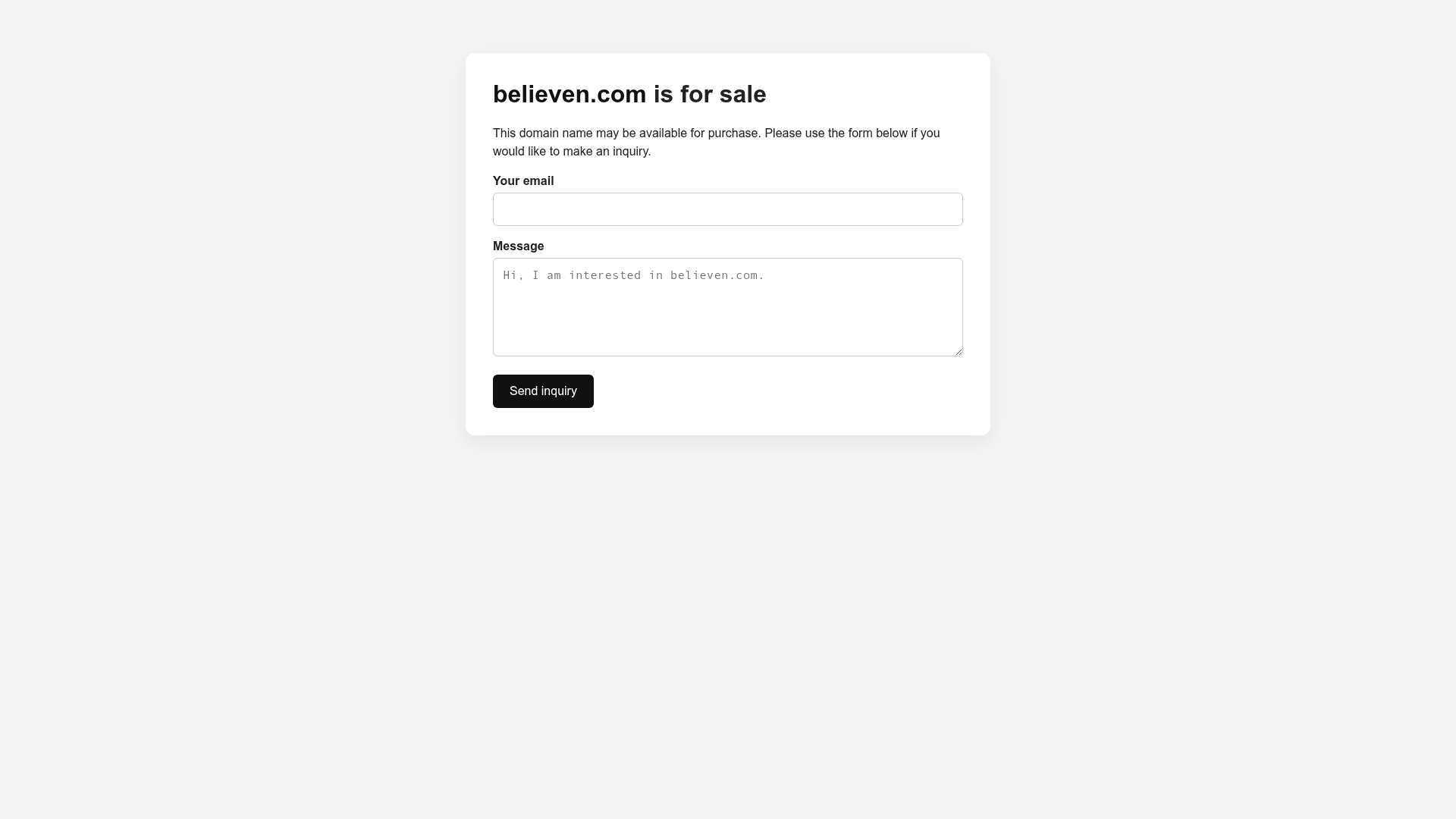 Screenshot van believen.com