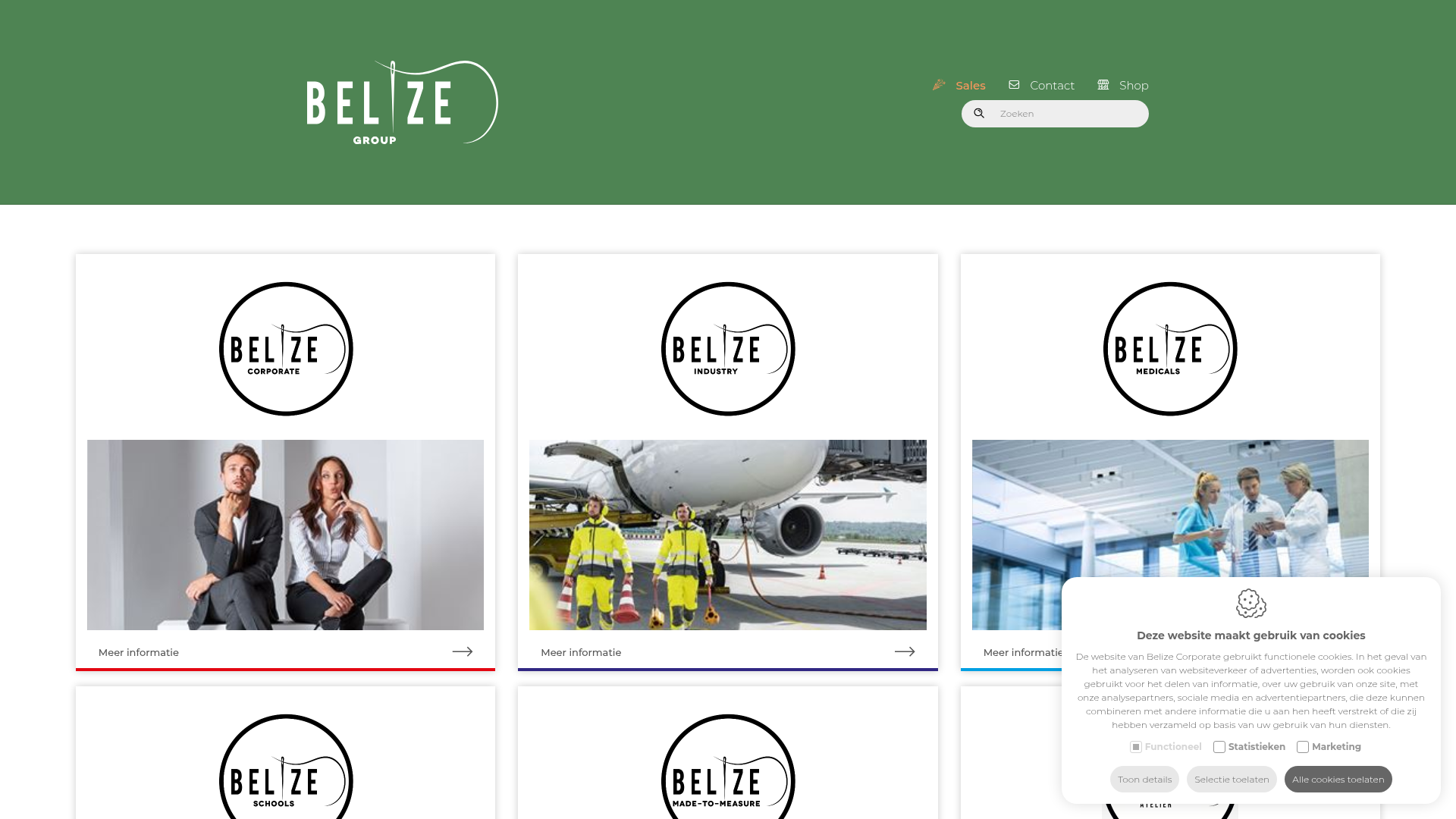 Screenshot van belize.be