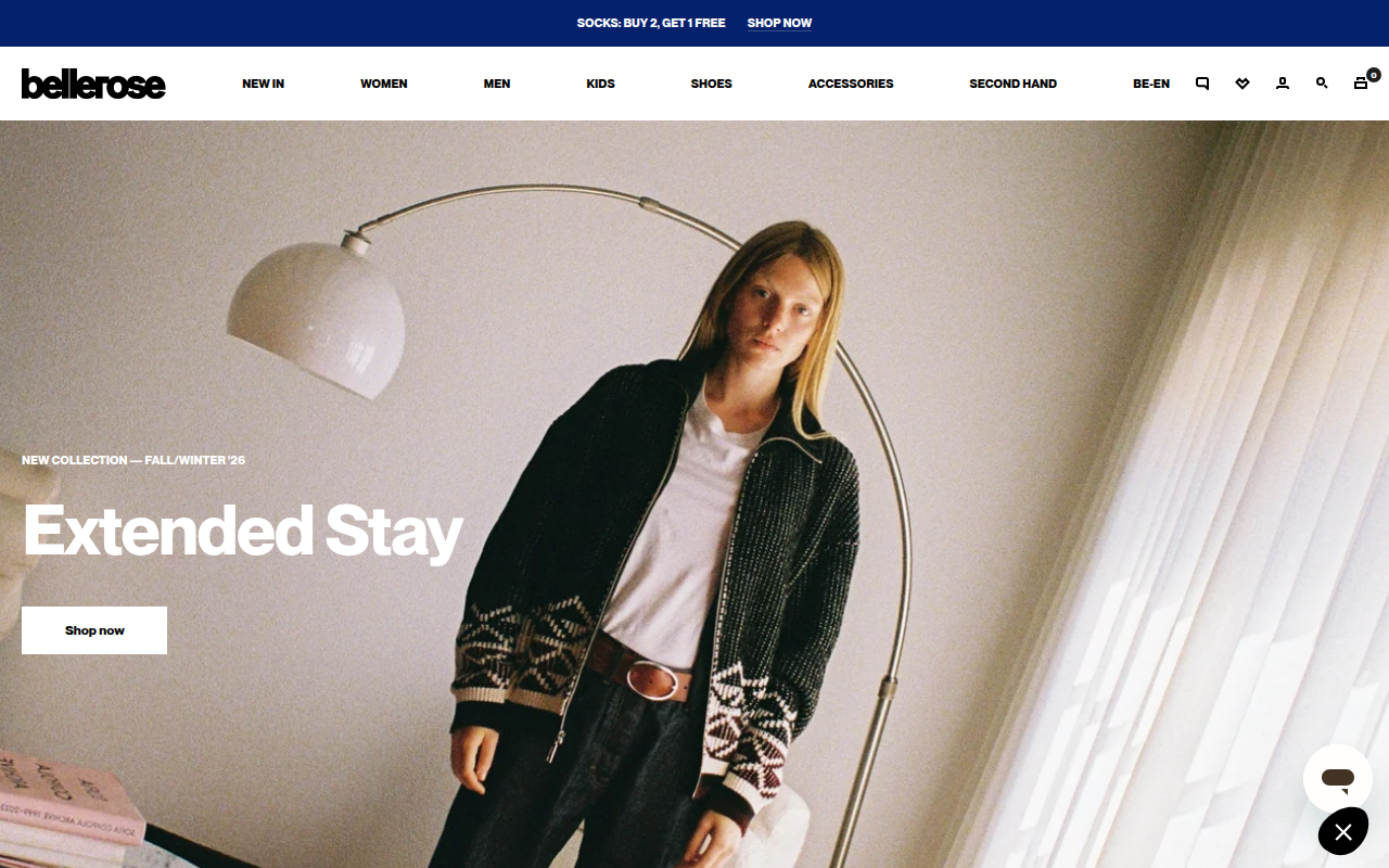 Screenshot van bellerose.be