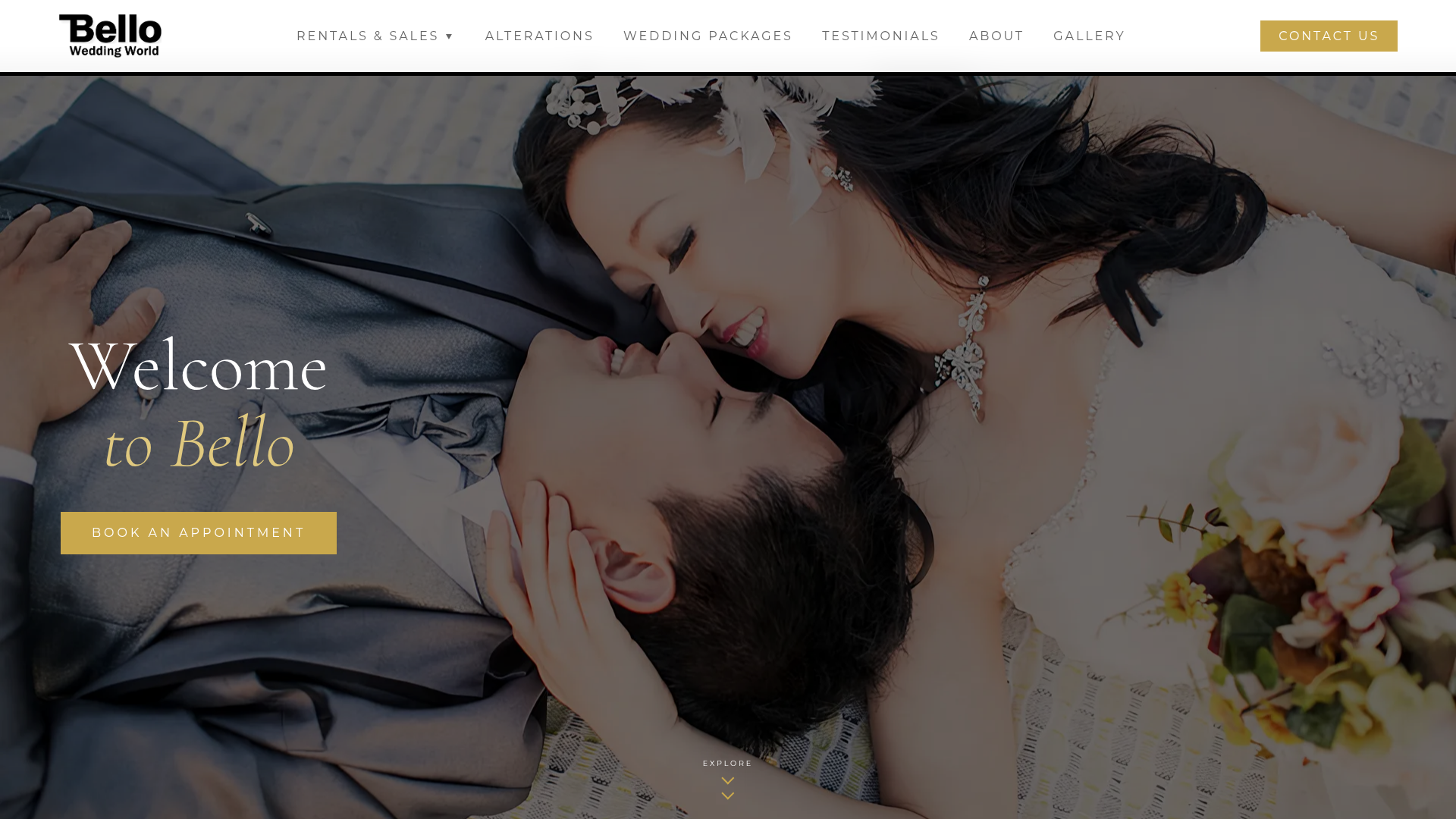 Screenshot van bellowedding.ca