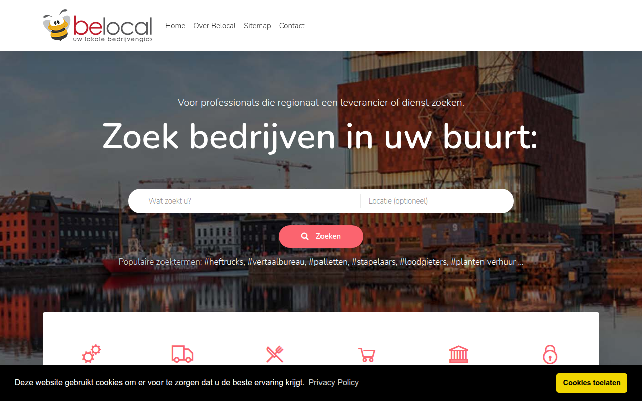 Screenshot van belocal.be