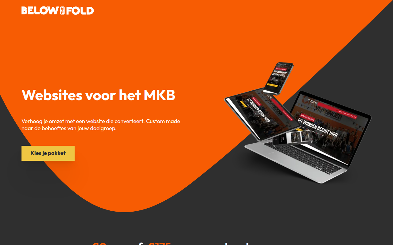 Screenshot van belowthefold.nl