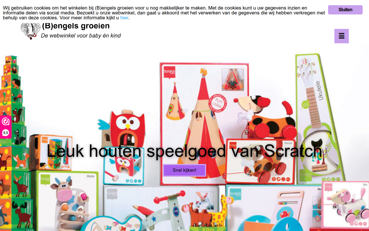 Screenshot van bengelsgroeien.nl