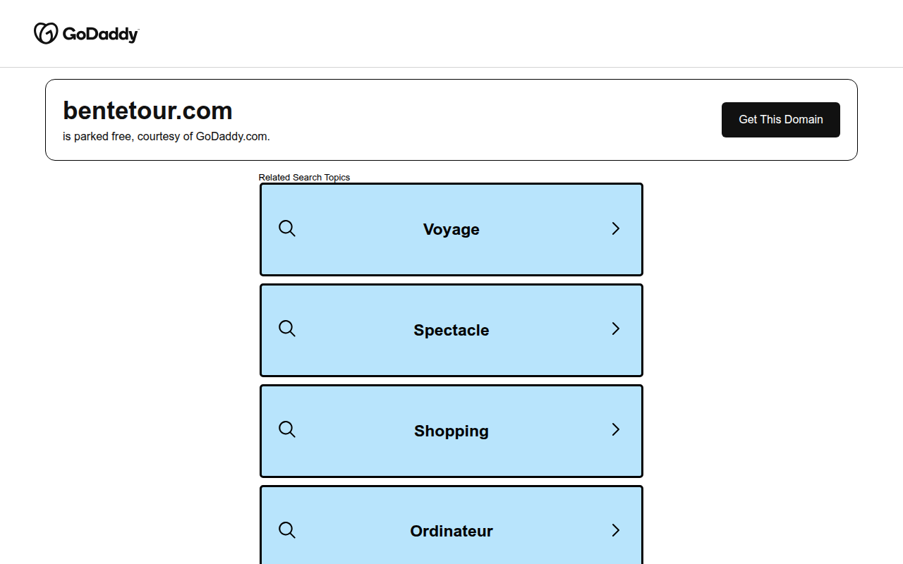 Screenshot van bentetour.com