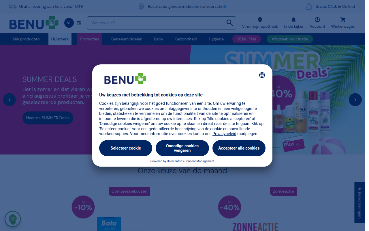 Screenshot van benu.be