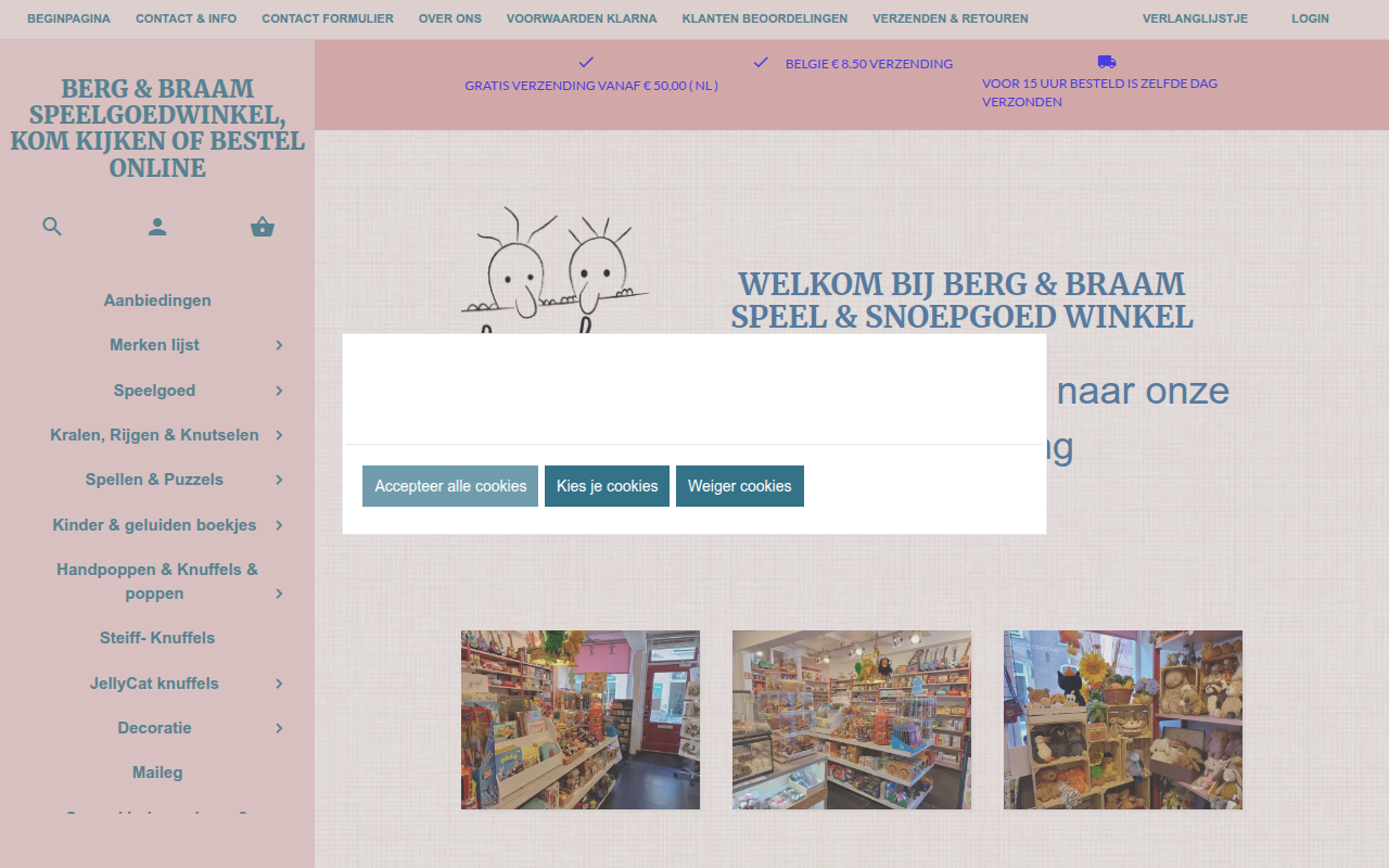 Screenshot van bergenbraam.nl