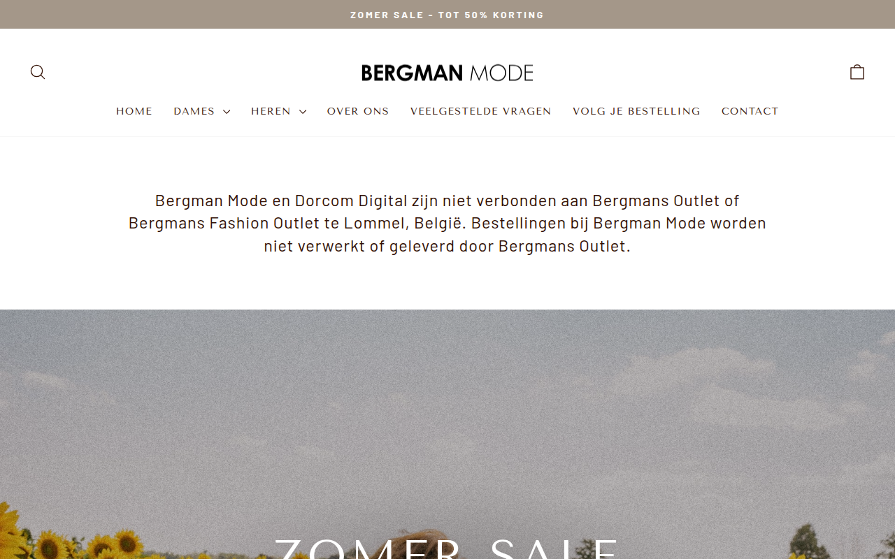Screenshot van Bergmanmode