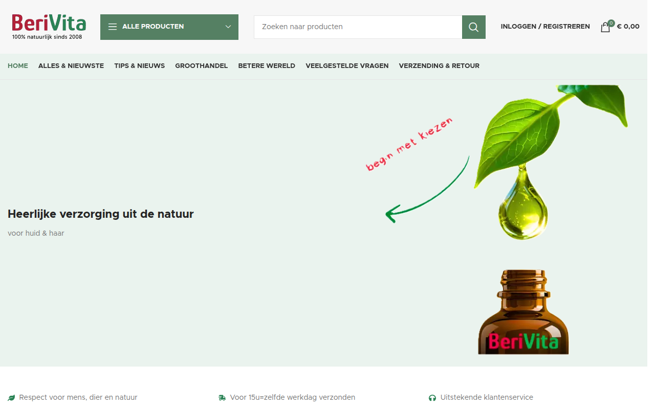 Screenshot van beri-vita.com