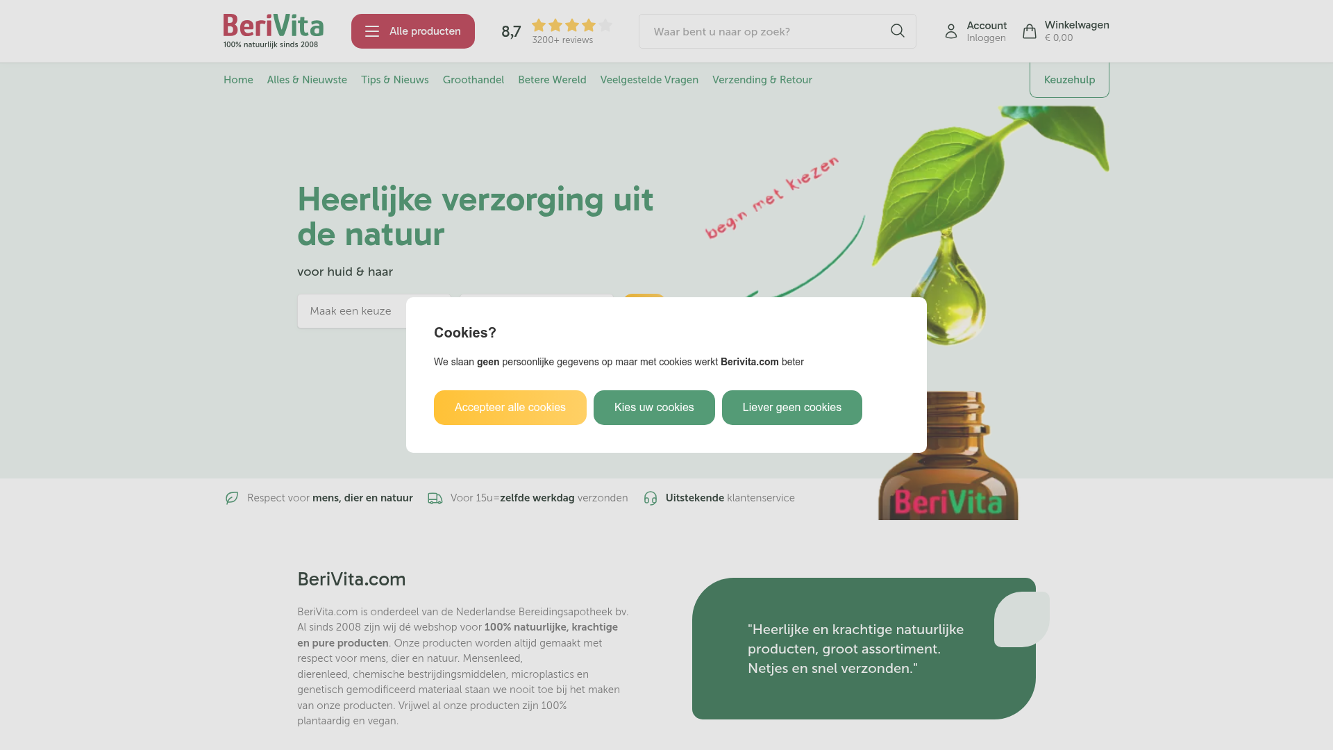 Screenshot van berivita.com