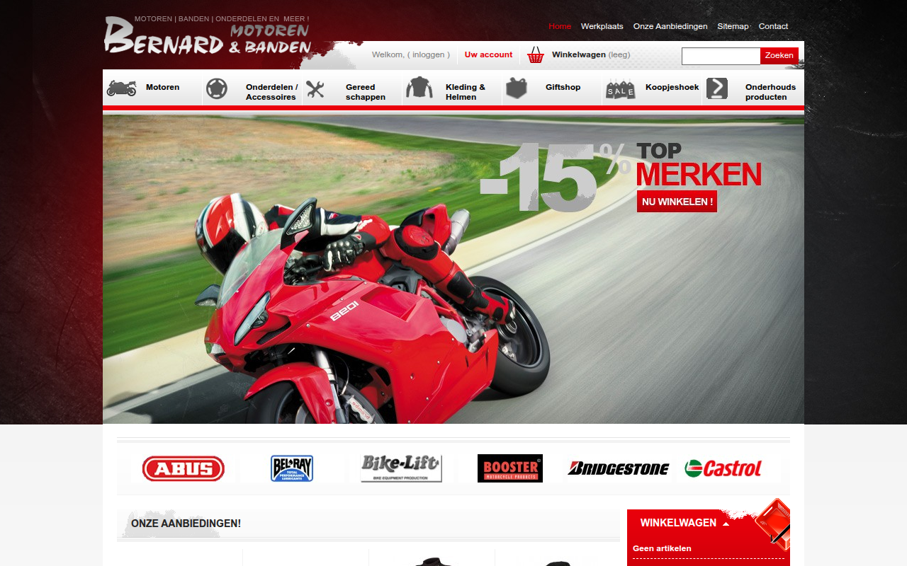 Screenshot van bernardmotoren.nl