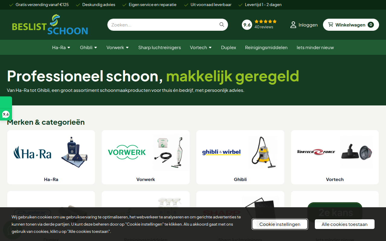 Screenshot van beslistschoon.nl