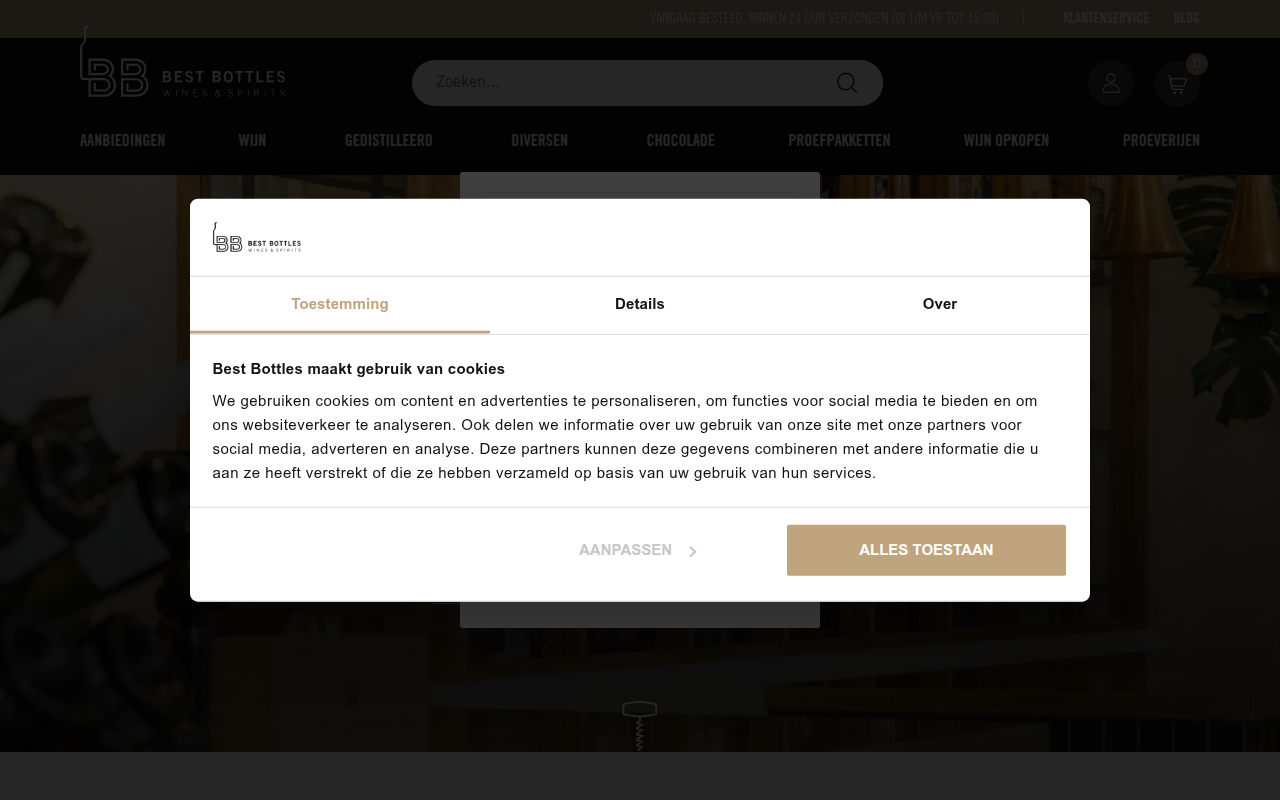Screenshot van bestbottles.nl
