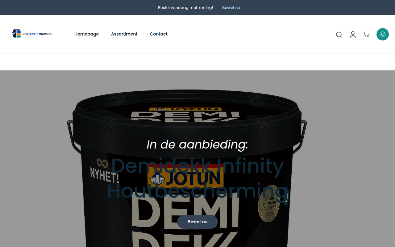 Screenshot van besteverfonline.nl