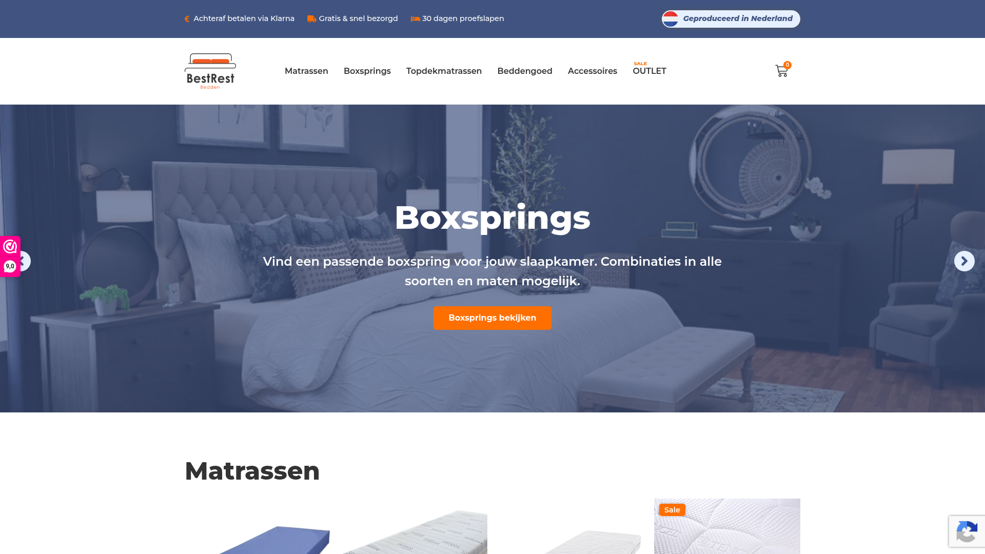 Screenshot van bestrest.nl