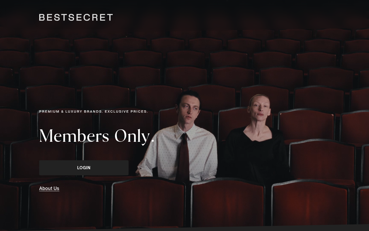 Screenshot van bestsecret.nl
