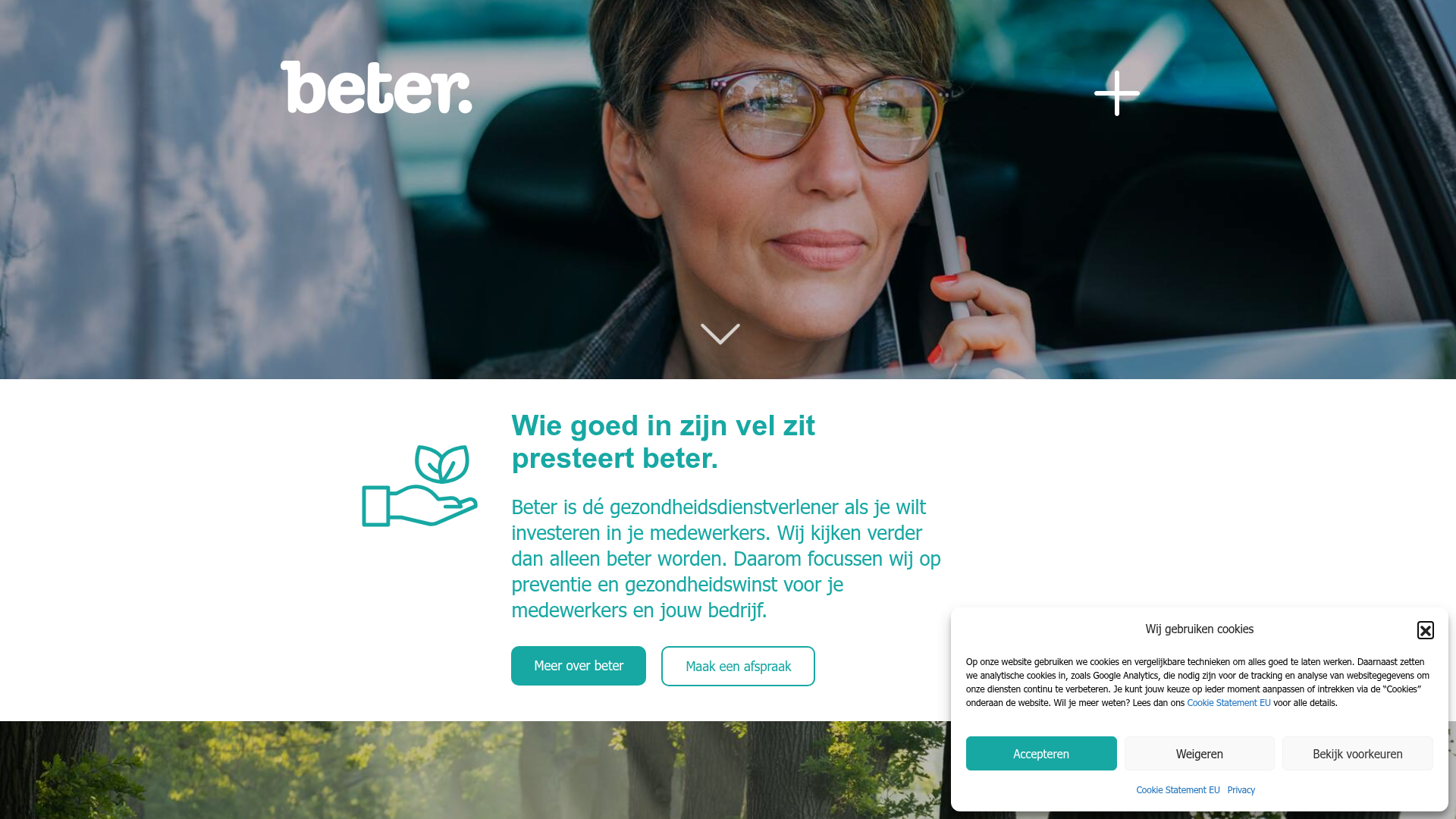 Screenshot van beter.com