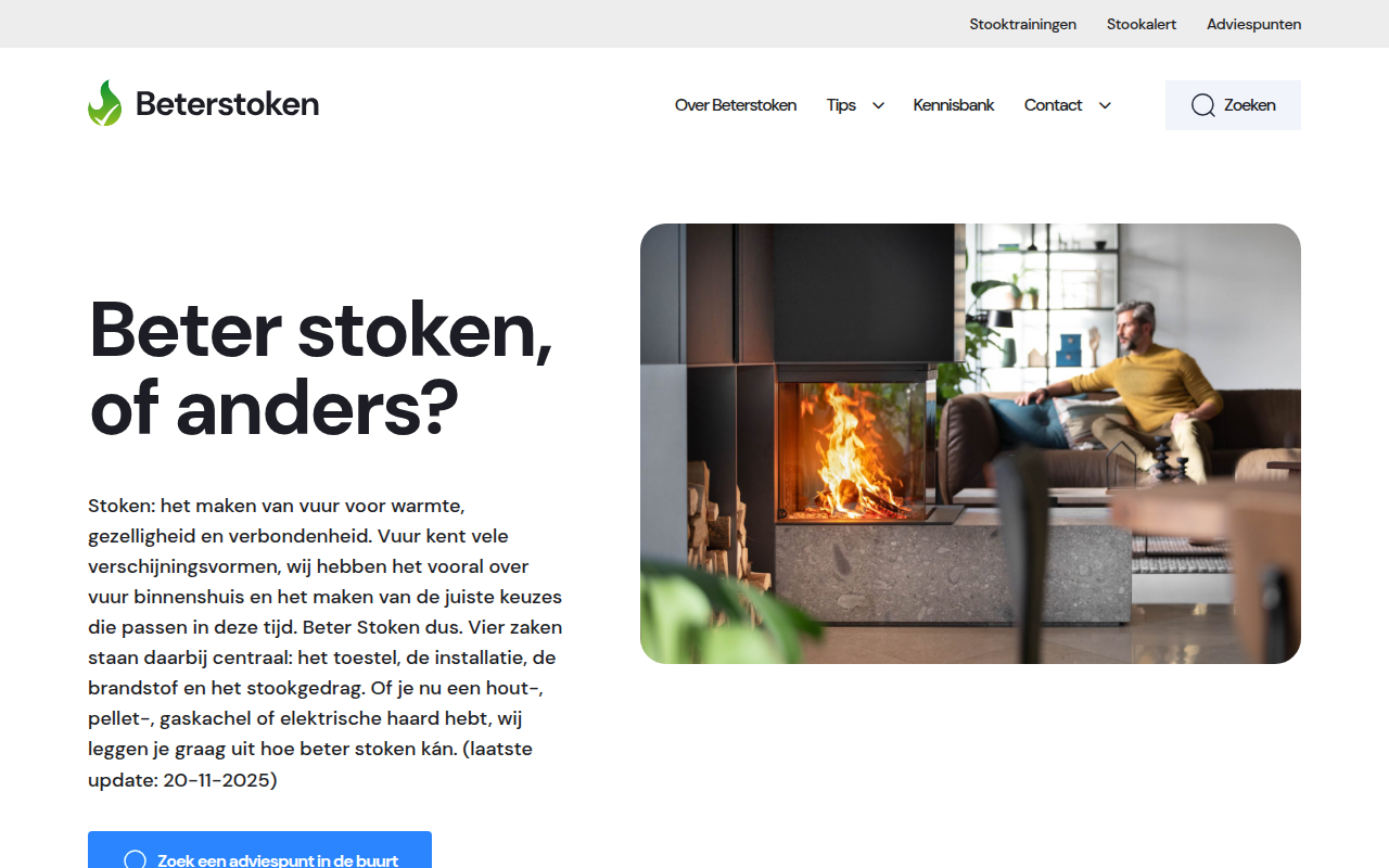 Screenshot van beterstoken.nl