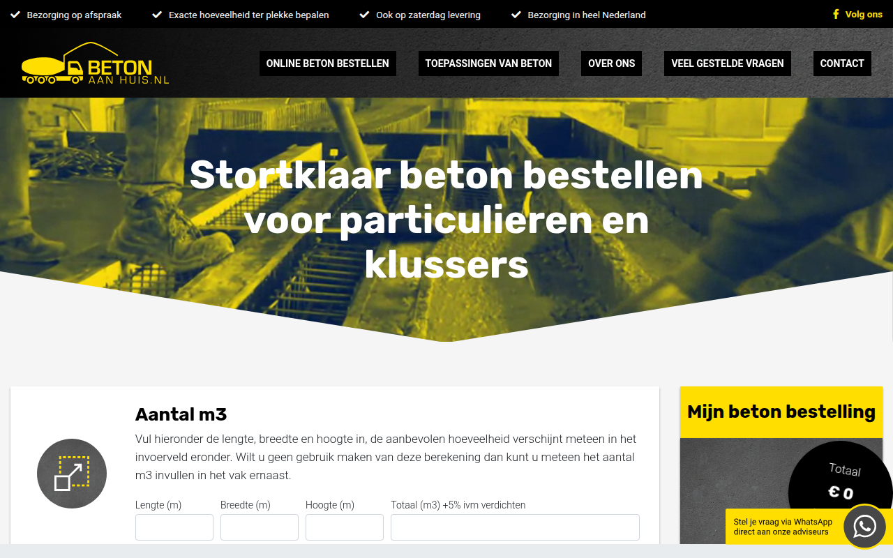 Screenshot van betonaanhuis.nl