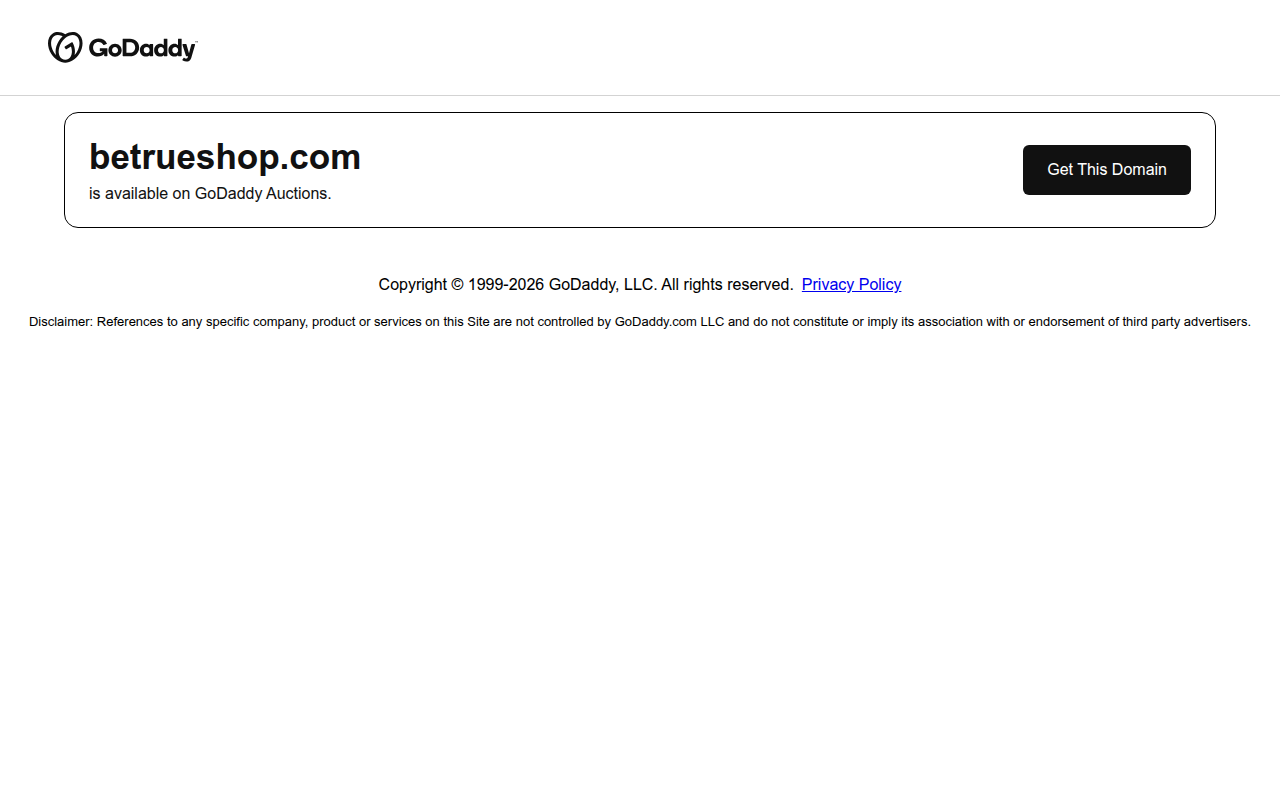 Screenshot van betrueshop.com