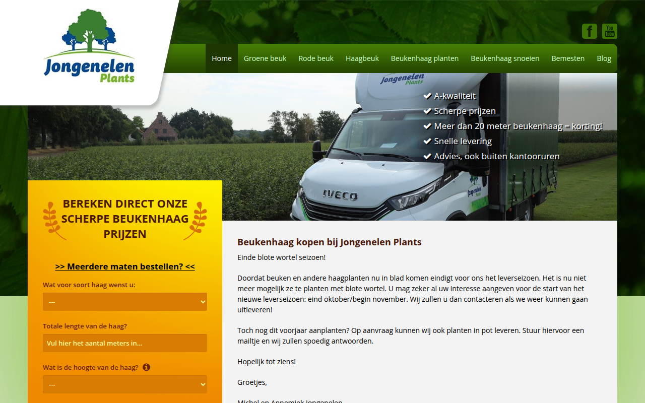 Screenshot van beukenhaagkopen.nl