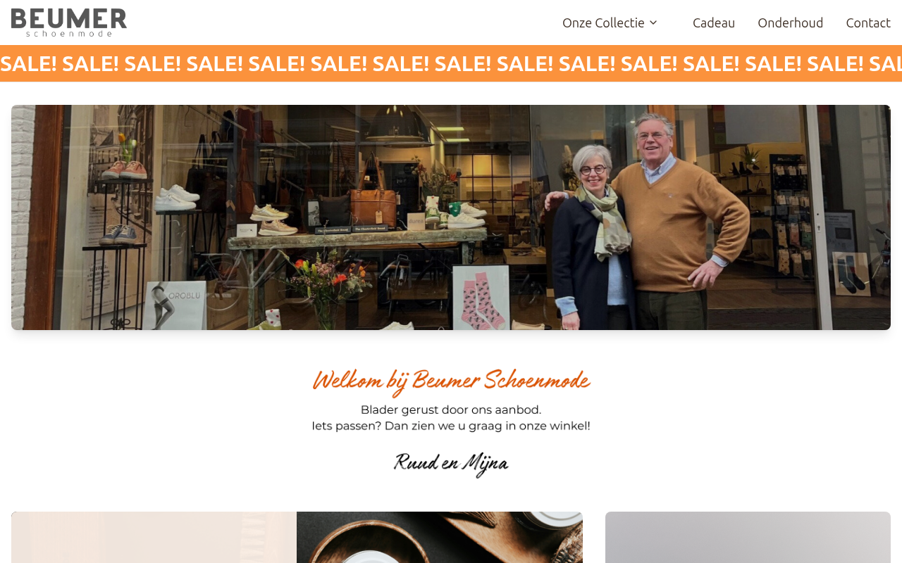Screenshot van beumerschoenmode.nl