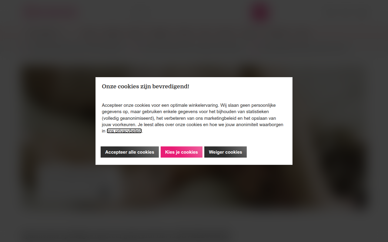 Screenshot van bevredigend.nl