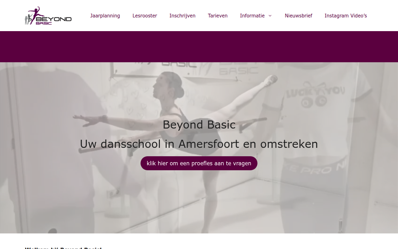 Screenshot van beyondbasic.nl