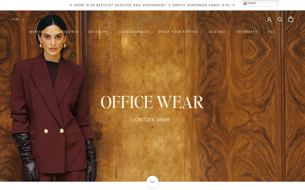 Screenshot van beyouniquefashion.com