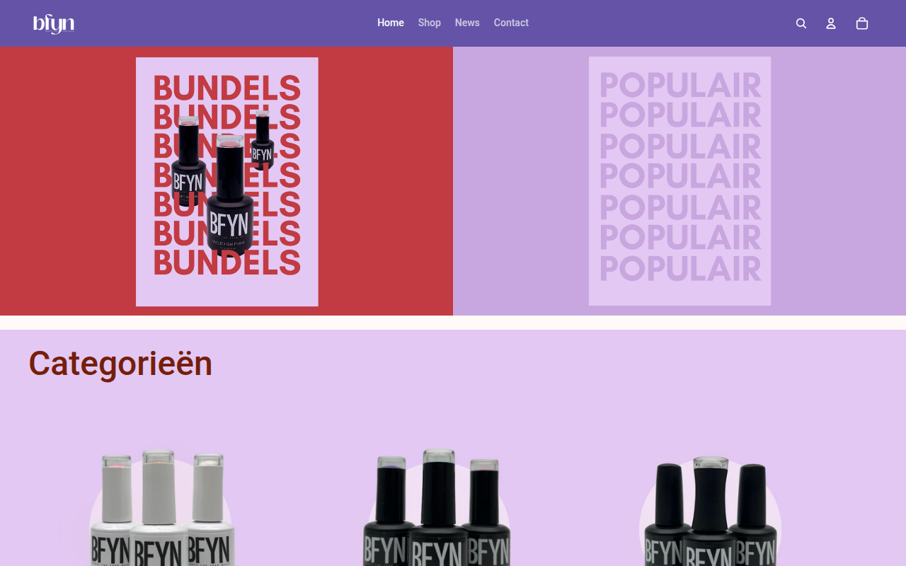 Screenshot van bfyn.nl
