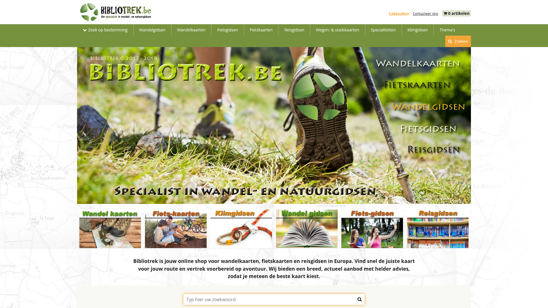 Screenshot van bibliotrek.be
