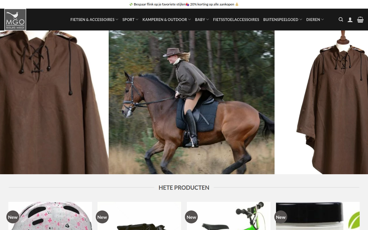 Screenshot van bicycleaccessoriesshop.com