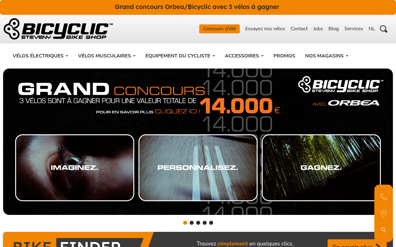 Screenshot van bicyclic.be