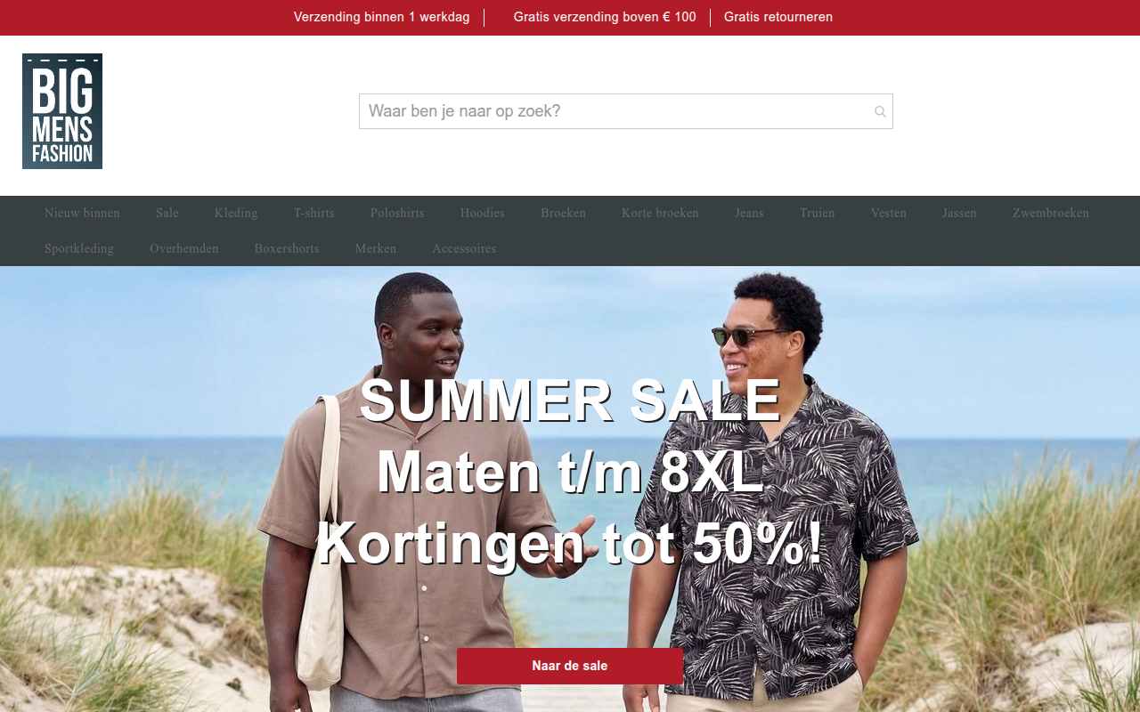 Screenshot van Bigmensfashion.nl
