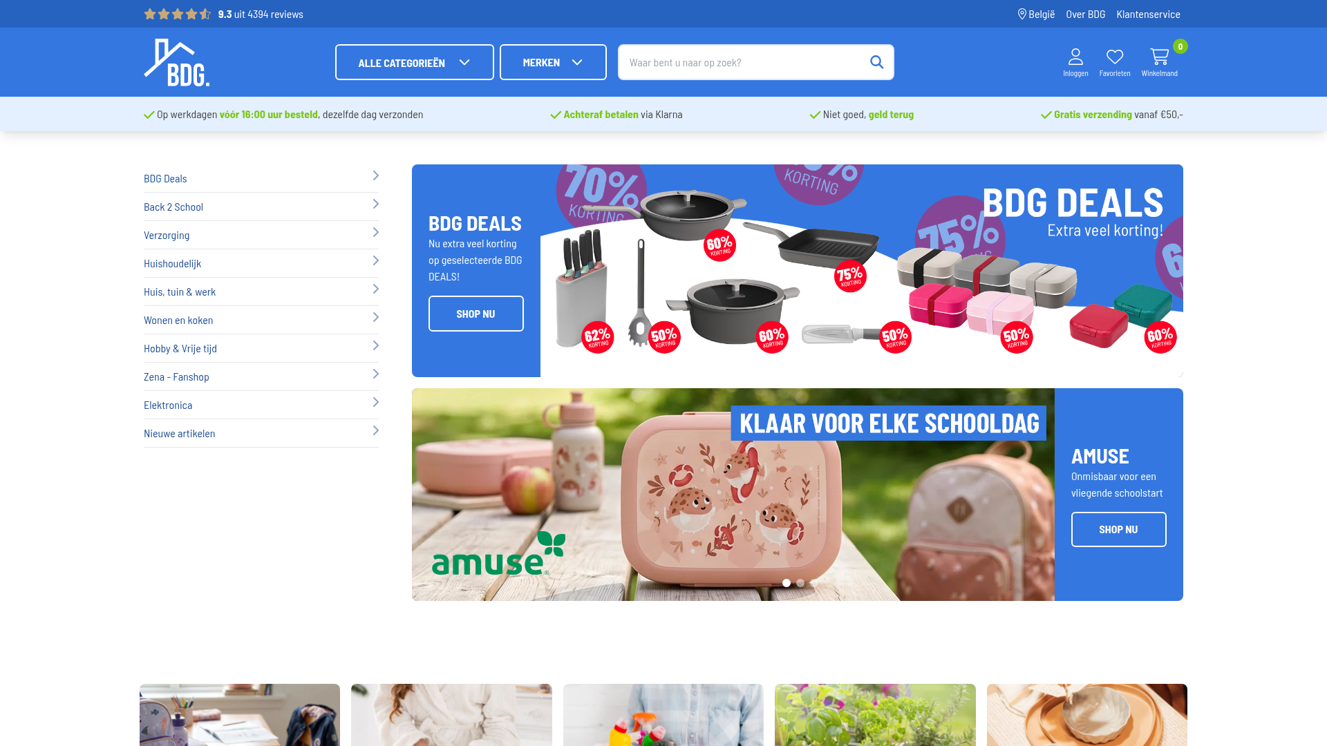 Screenshot van bijdegroothandel.com