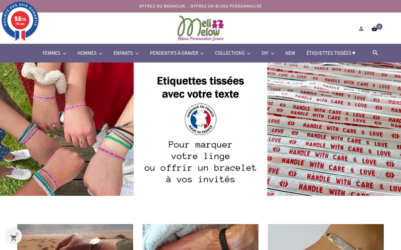 Screenshot van bijoux-meli-melow.com