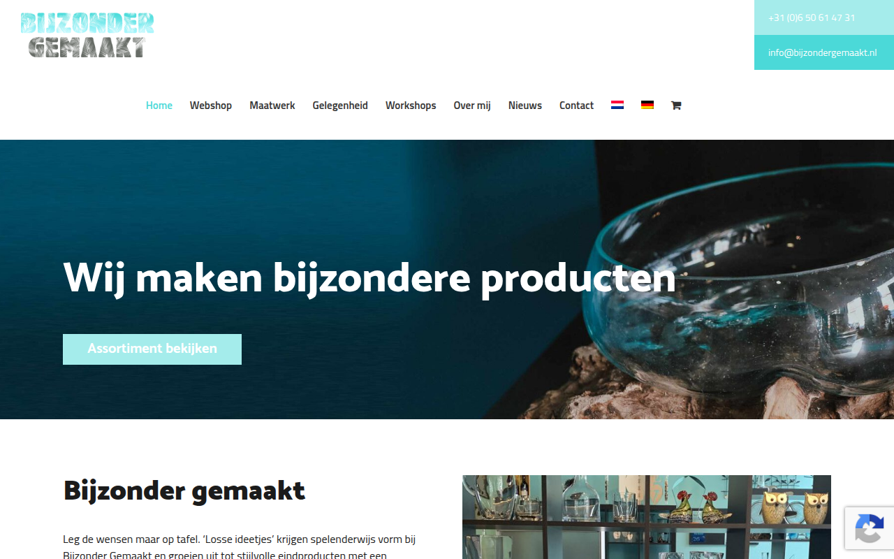 Screenshot van bijzondergemaakt.nl