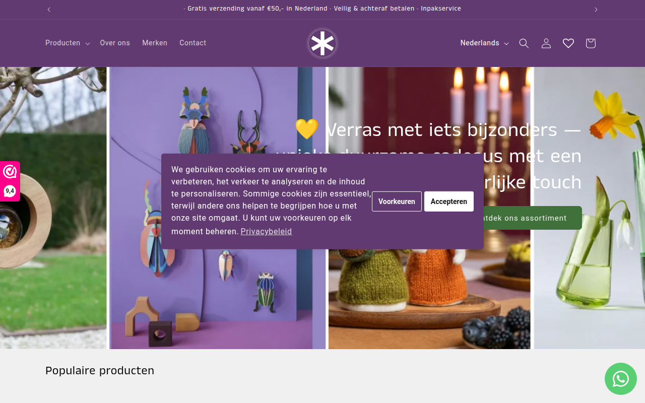 Screenshot van bijzondermooi.nl