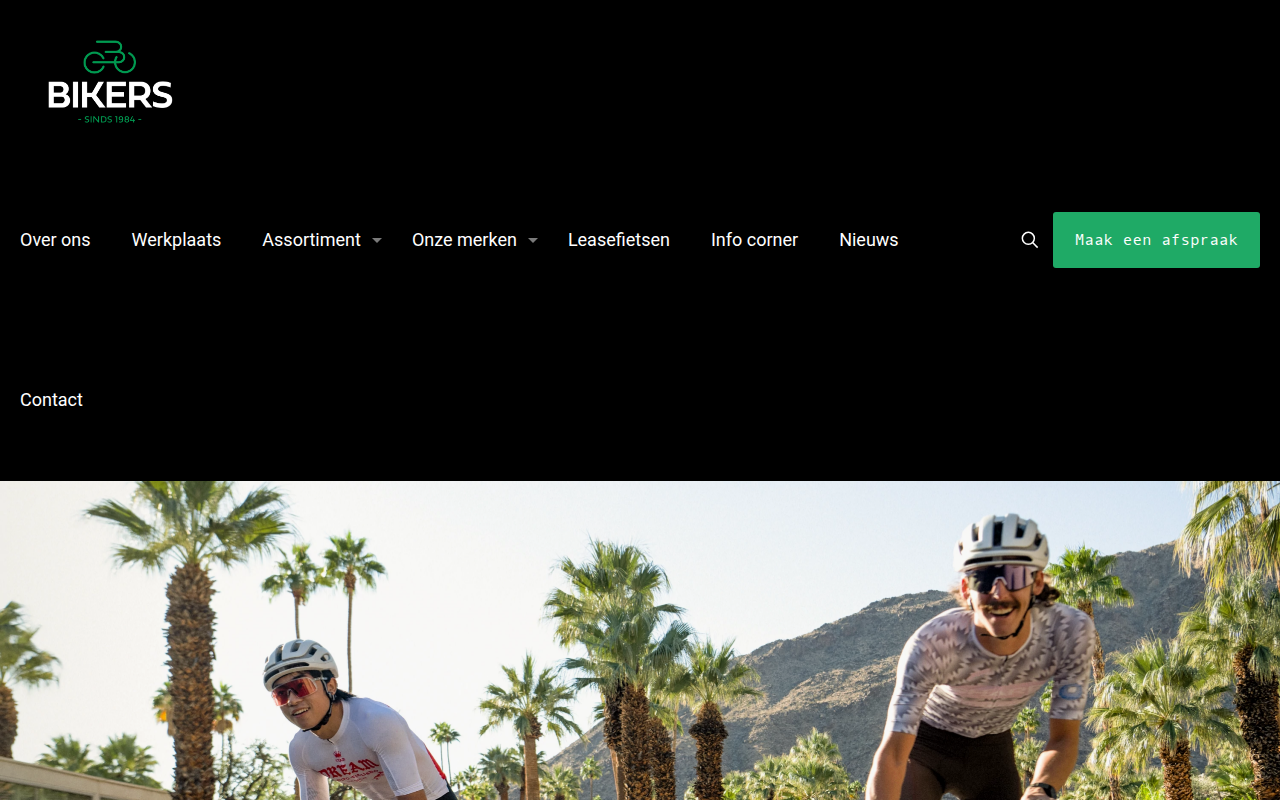 Screenshot van bikers.nl