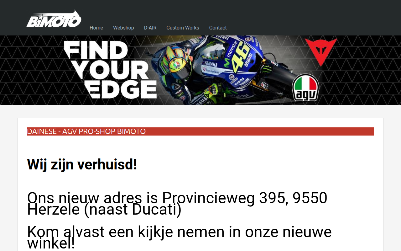 Screenshot van bimoto.be