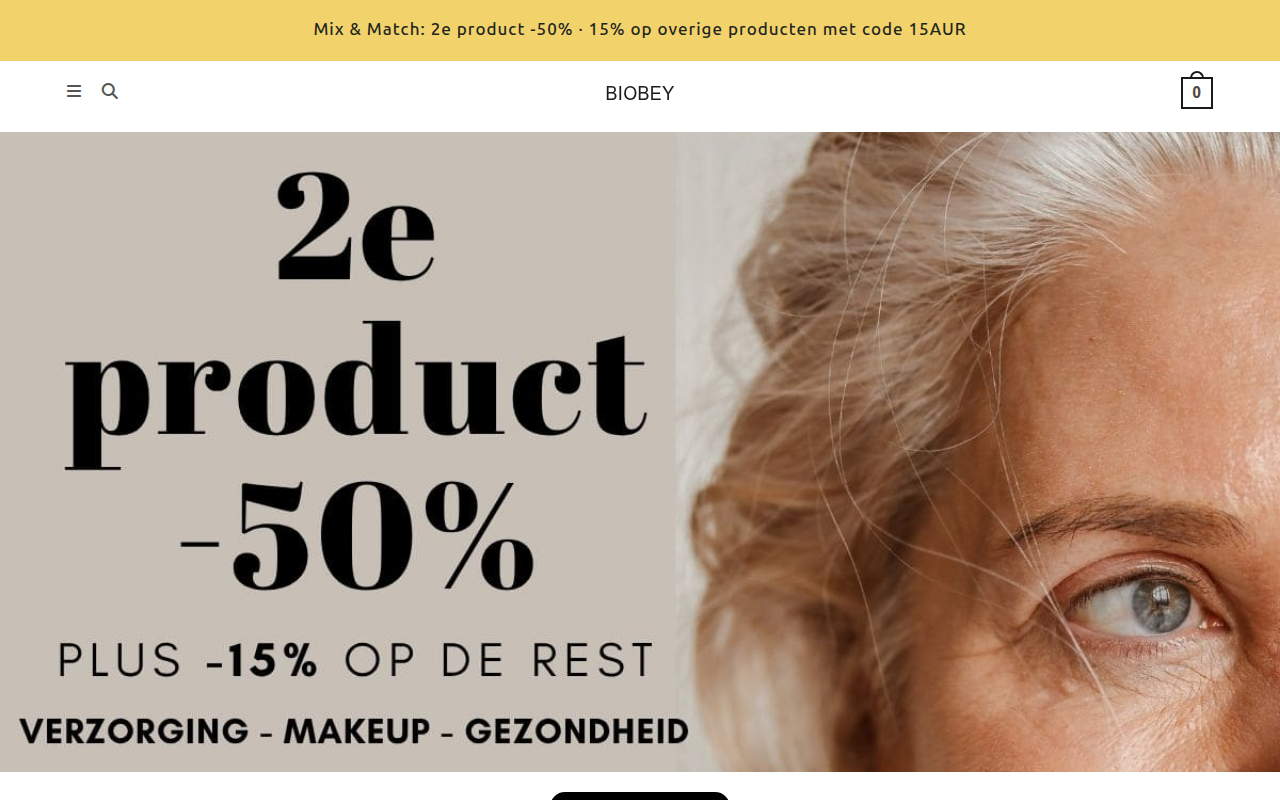 Screenshot van biobey.be