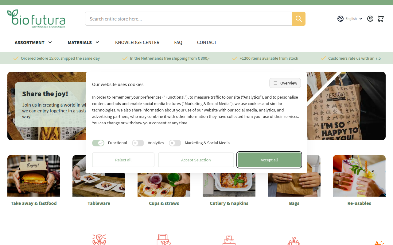Screenshot van biofutura.com