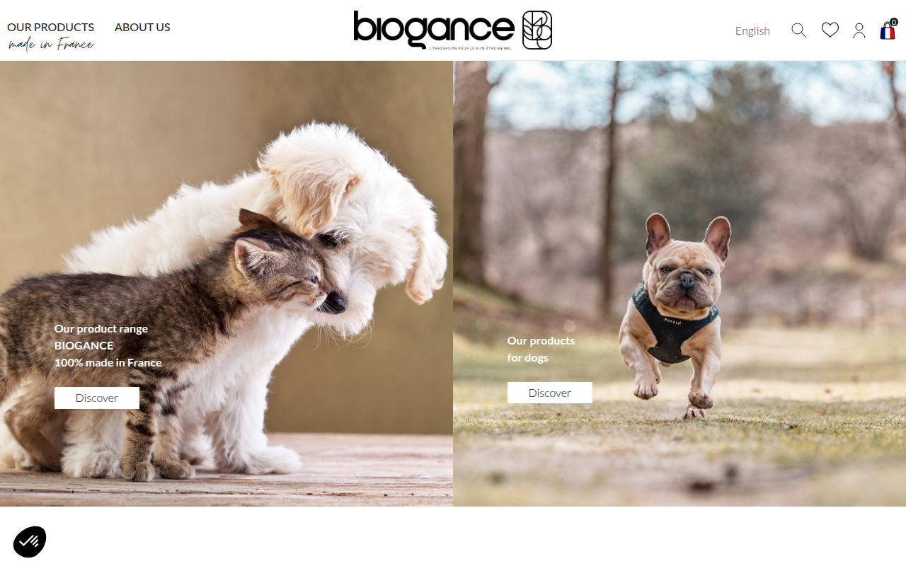 Screenshot van biogance.com