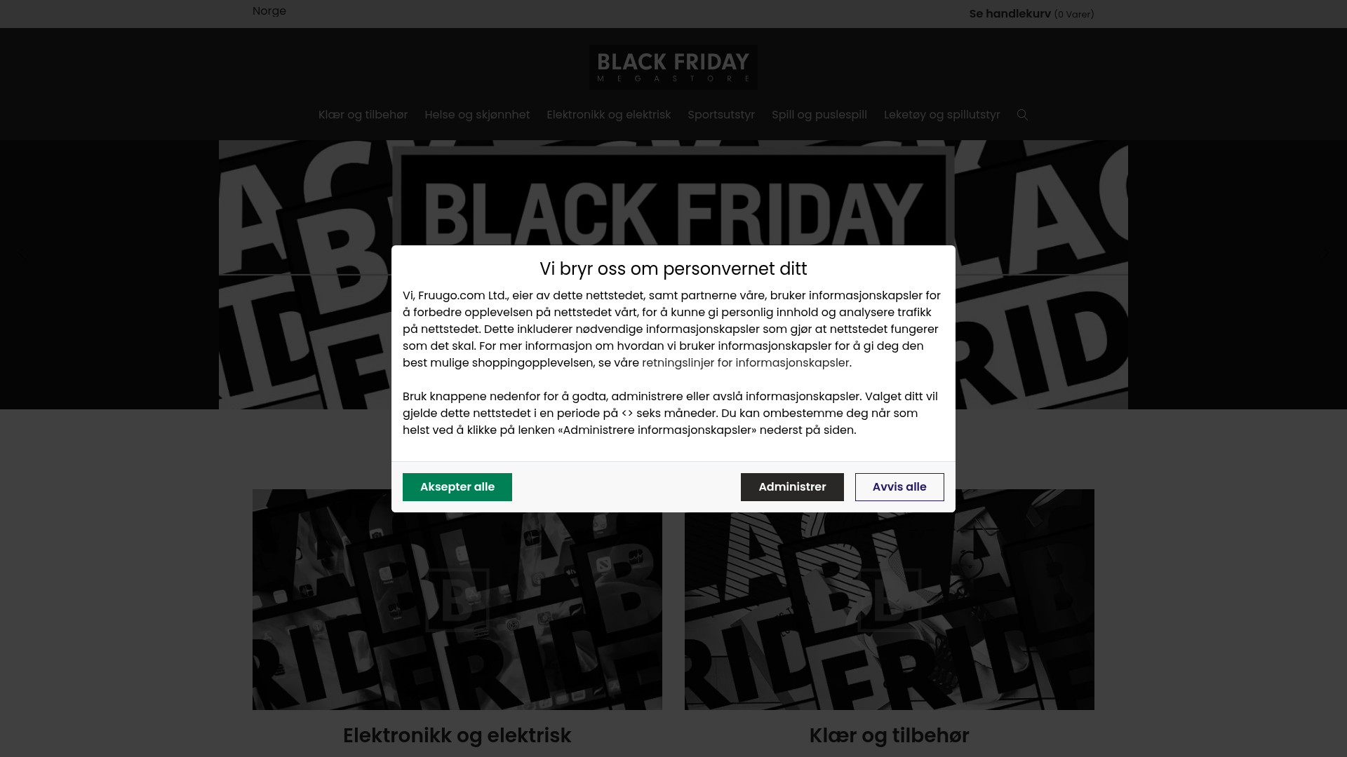 Screenshot van blackfridaymegastore.com
