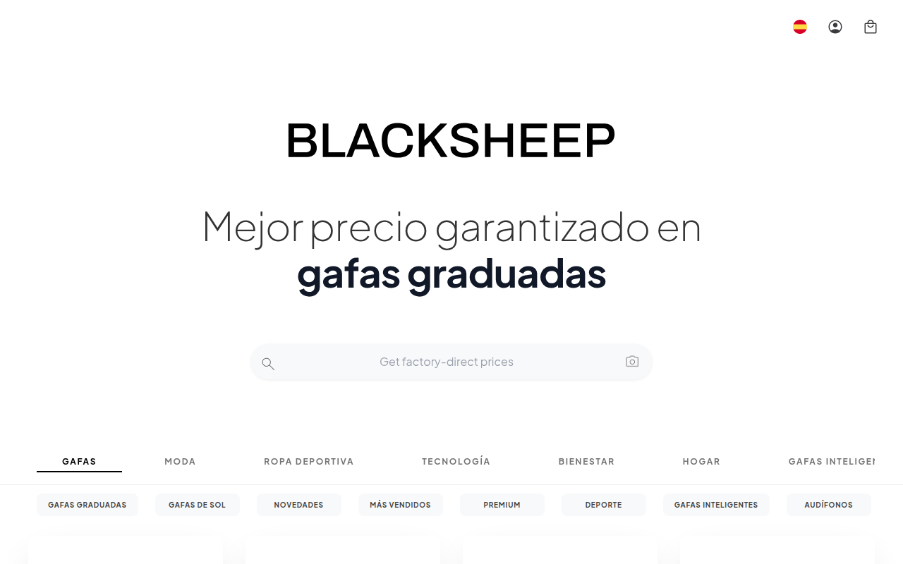 Screenshot van blacksheep.io