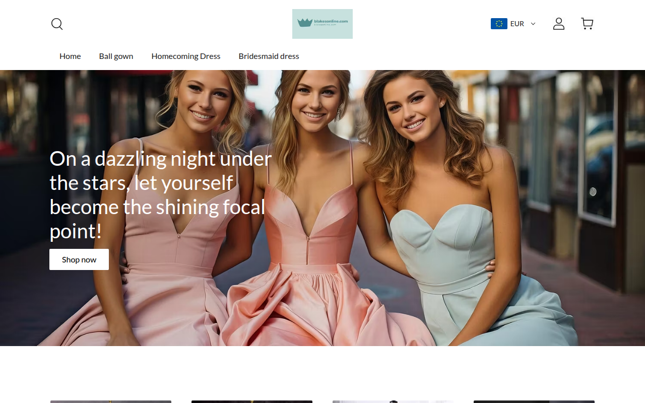 Screenshot van blakesonline.com